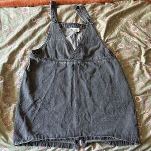 Hayden Denim Mini Overall Dress Large